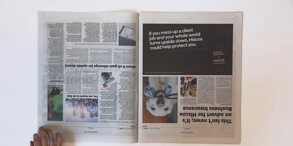 Hiscox brings ‘Most Disastrous Campaign Ever’ to print