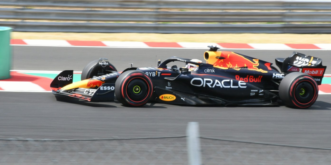 RedBull formula 1 car on track