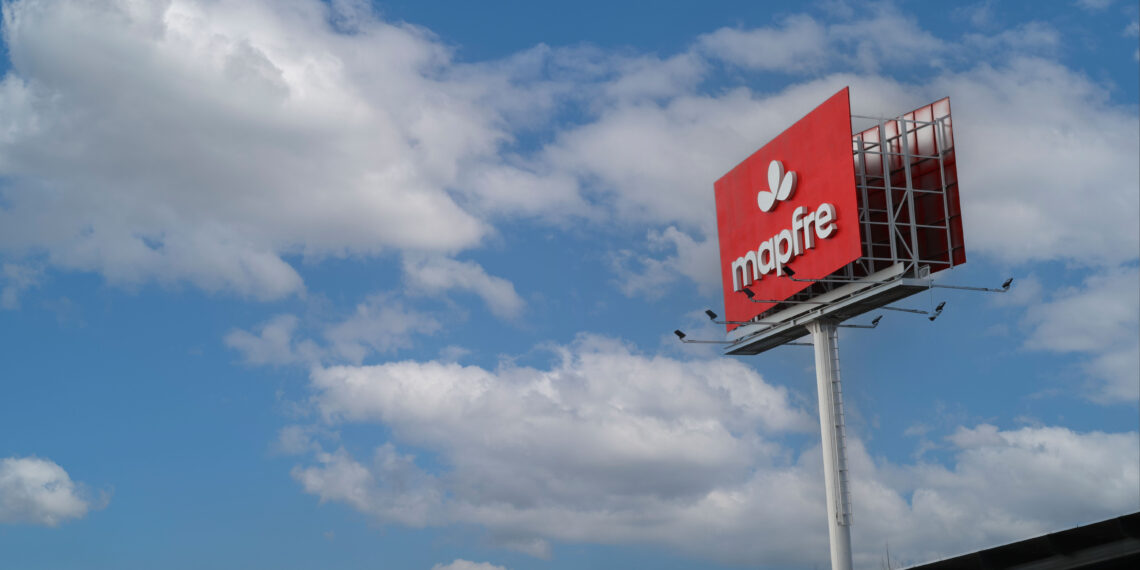 mapfre billboard in sky