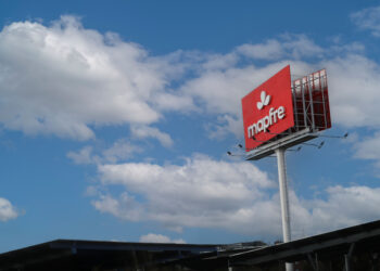 mapfre billboard in sky