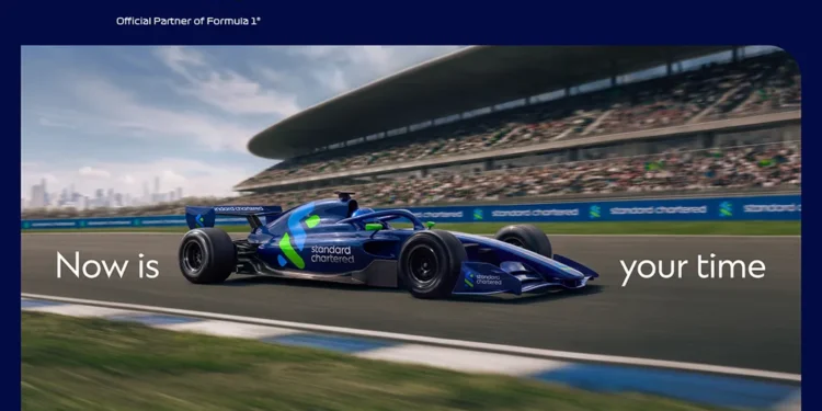 Standard Chartered draws on Formula 1 partnership for global brand push